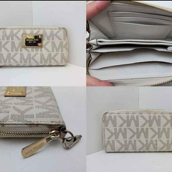 4 Michael Kors MK Designer Lot Wallet Combo Bundle - Picture 2 of 5